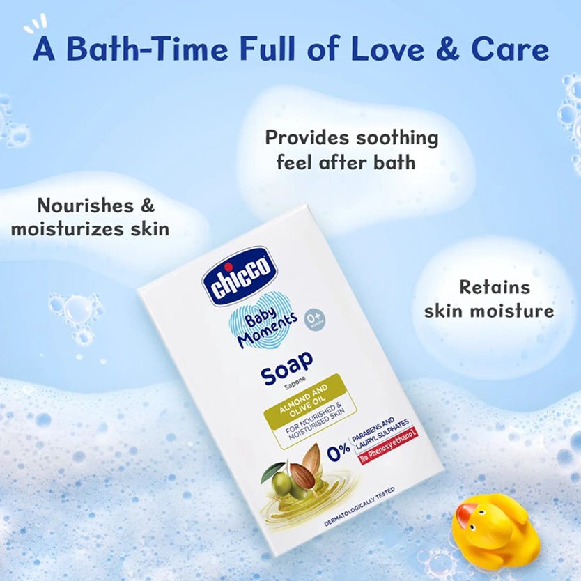 Chicco Baby Soap Almond And Olive Oil