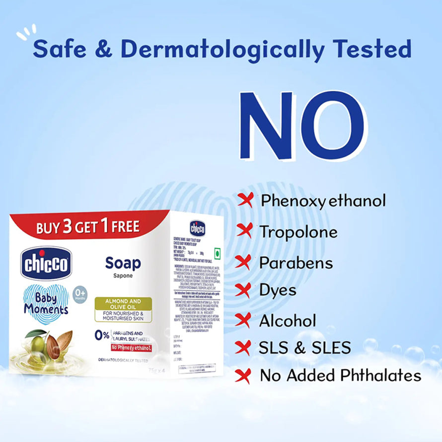 Chicco Baby Soap Almond And Olive Oil