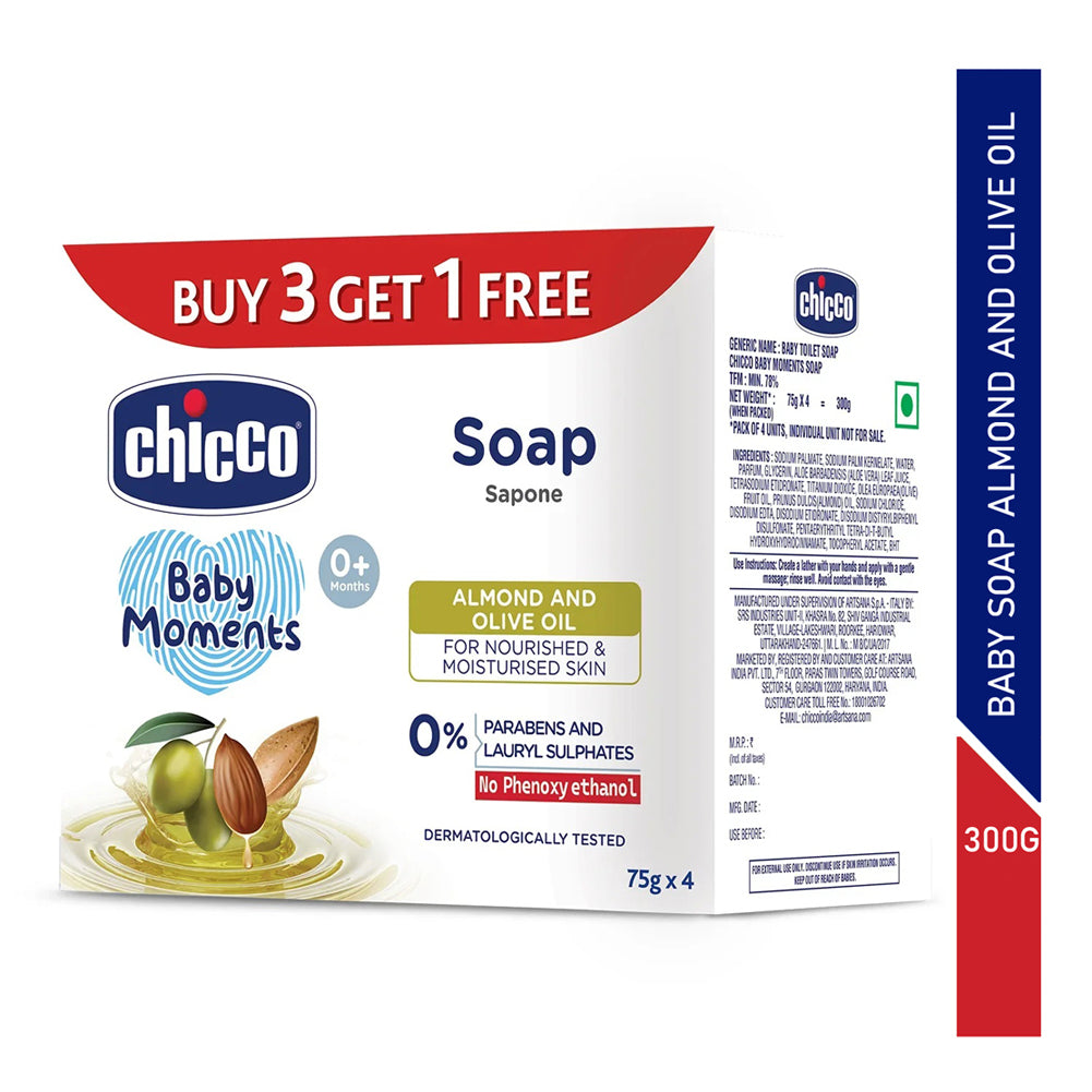 Chicco Baby Soap Almond And Olive Oil