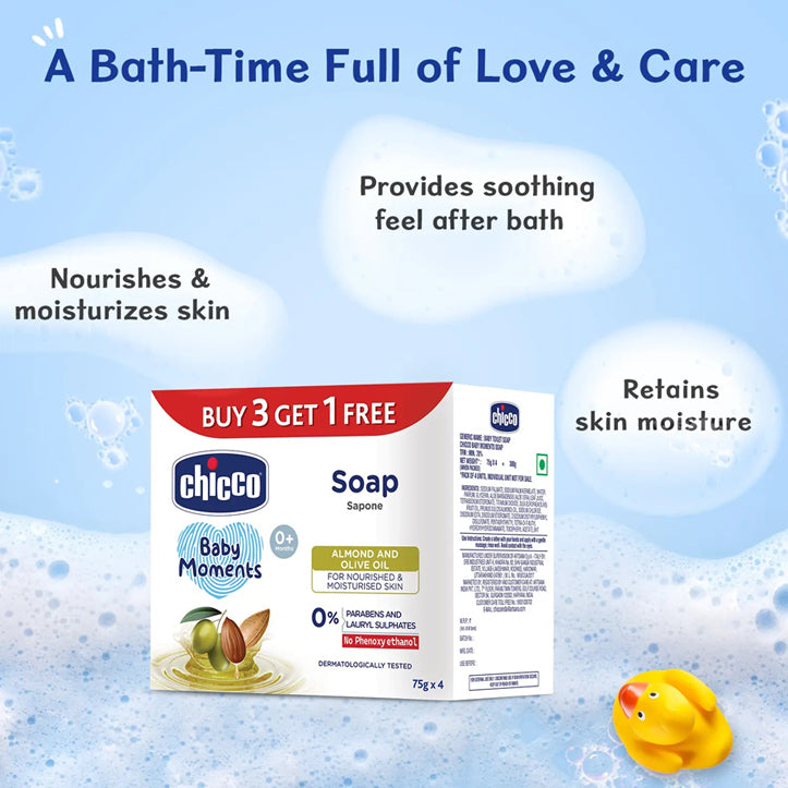 Chicco Baby Soap Almond And Olive Oil