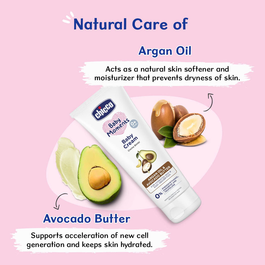 Chicco Baby Cream Argan Oil & Avocado Butter
