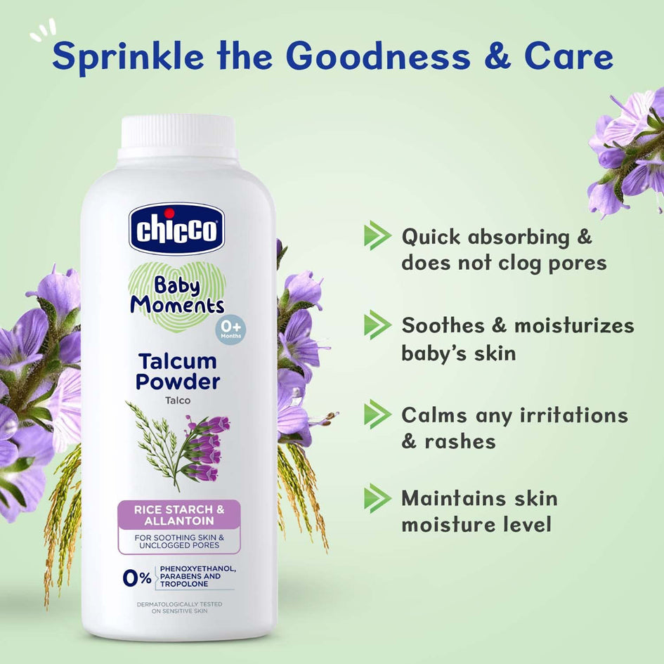 Chicco Baby Talcum Powder Rice Starch & Allantion
