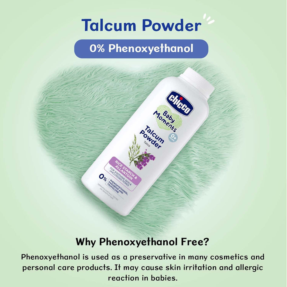Chicco Baby Talcum Powder Rice Starch & Allantion