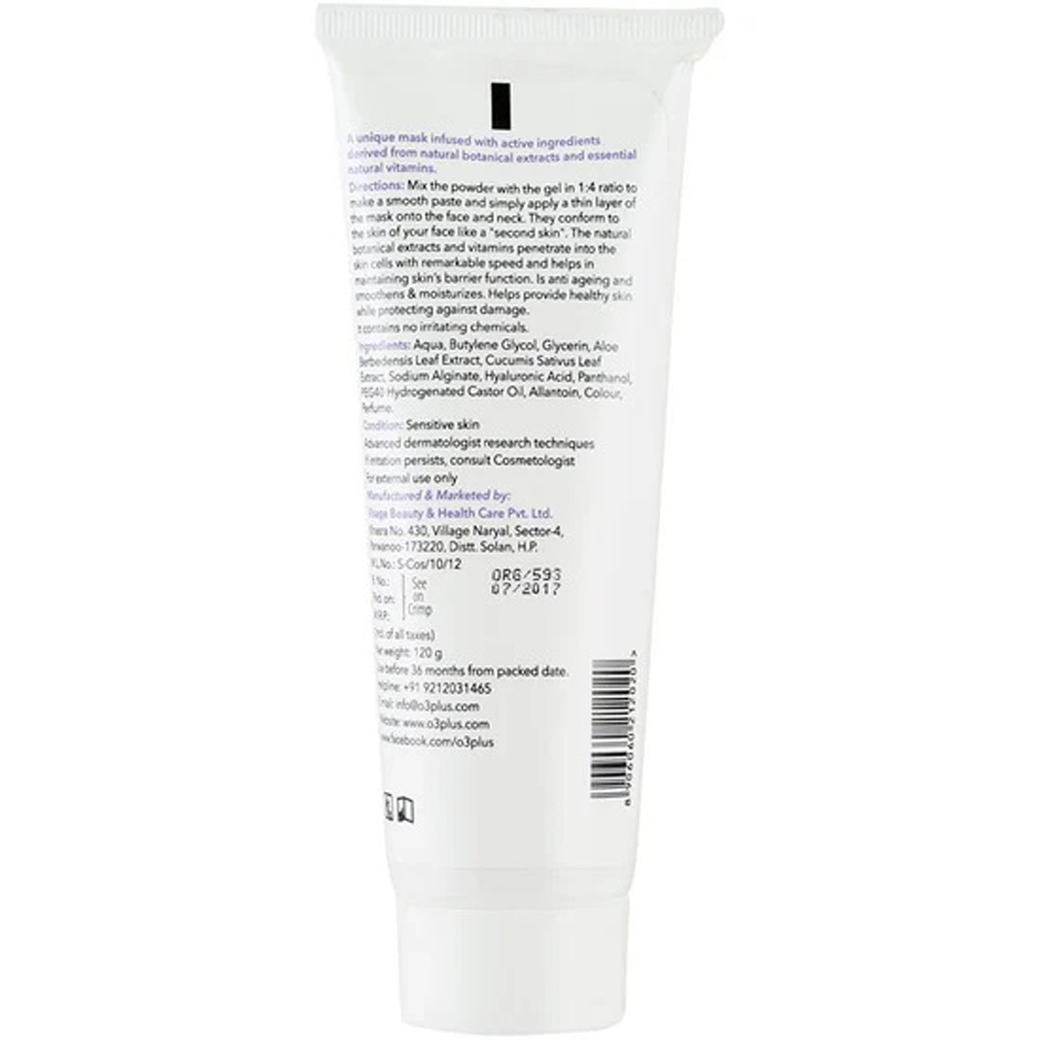 O3+ Facial Powder Mask Gel 2020 120Ml