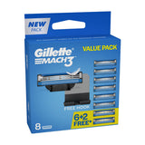 Gillette Mach3 Fresh Clean 8N Cartridges