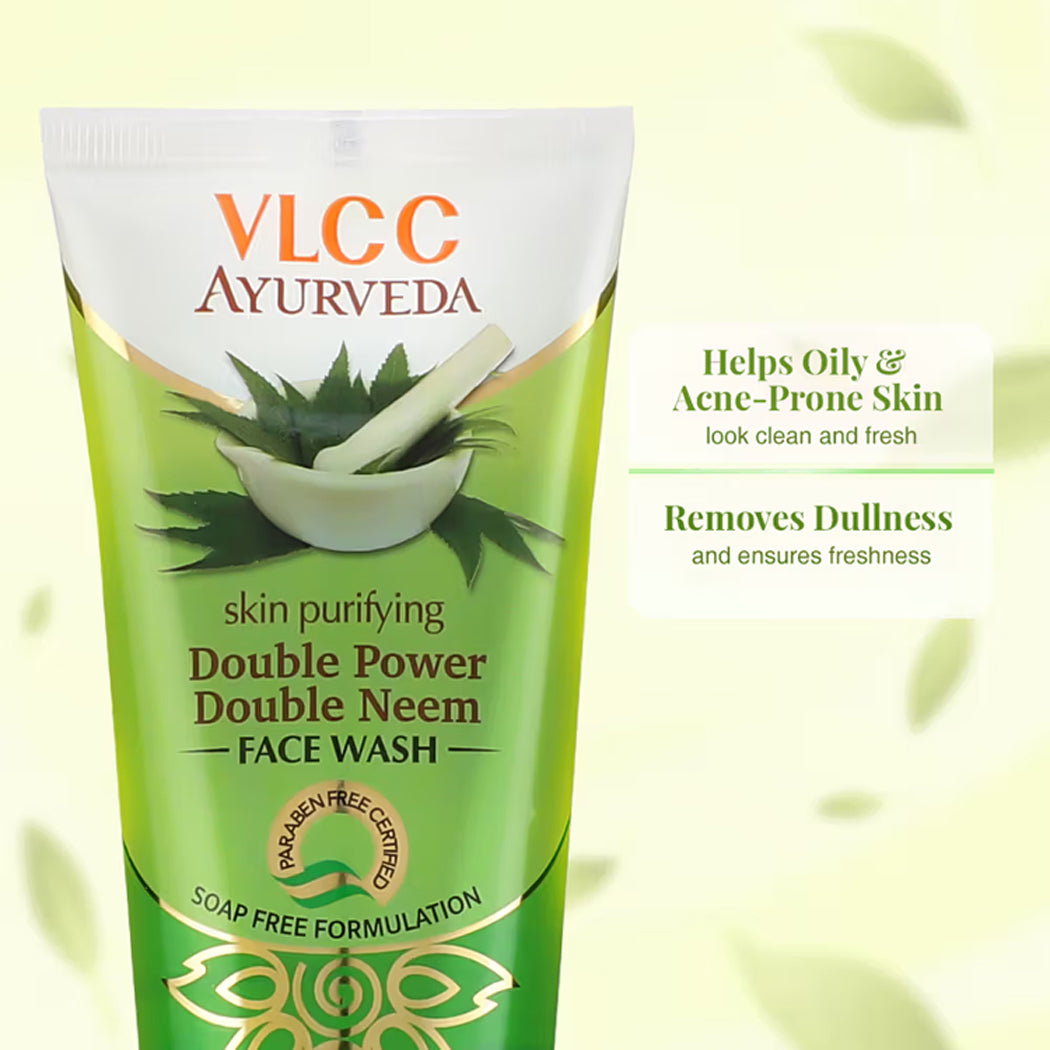 Ayurveda Skin Purifying Double Power Double Neem Face Wash - 100 Ml