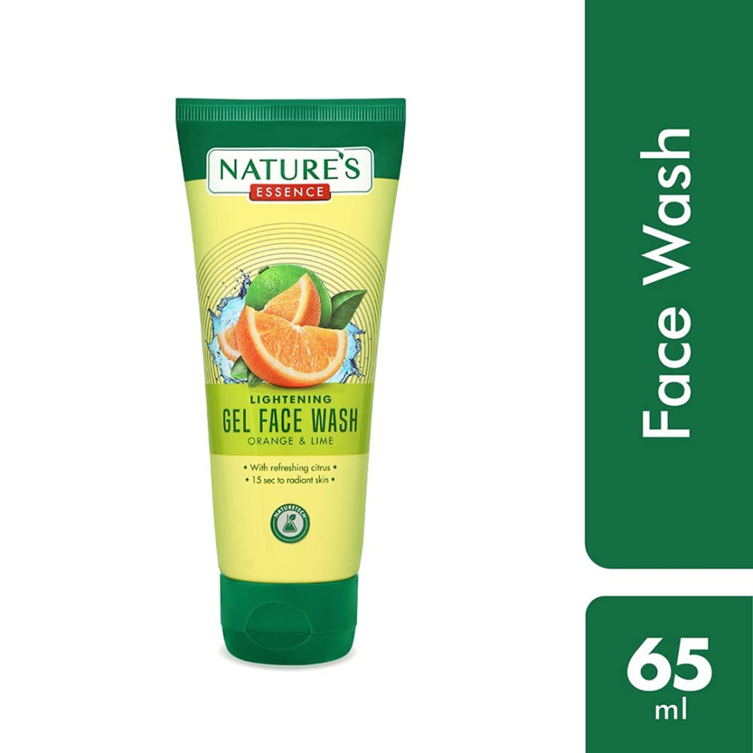 Natures Essence Lightening Gel Face Wash Orange & Lime 65Ml