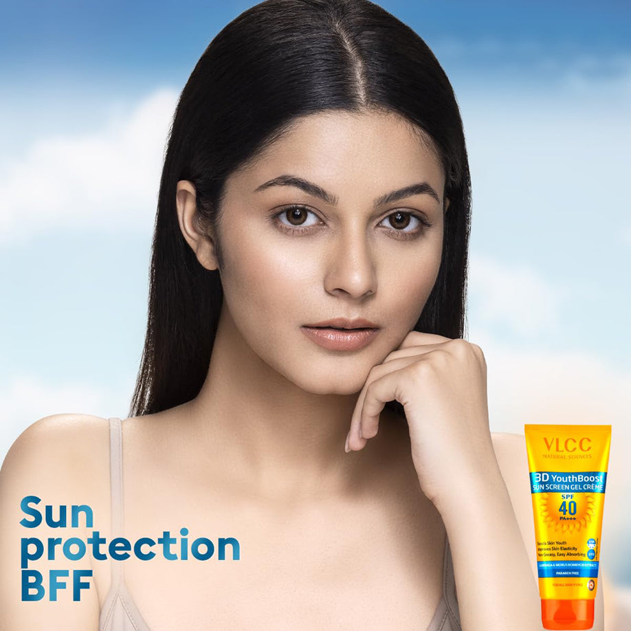 Vlcc 3D Youth Boost Spf 40 +++ Sunscreen Gel Cream