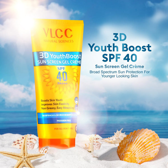 Vlcc 3D Youth Boost Spf 40 +++ Sunscreen Gel Cream