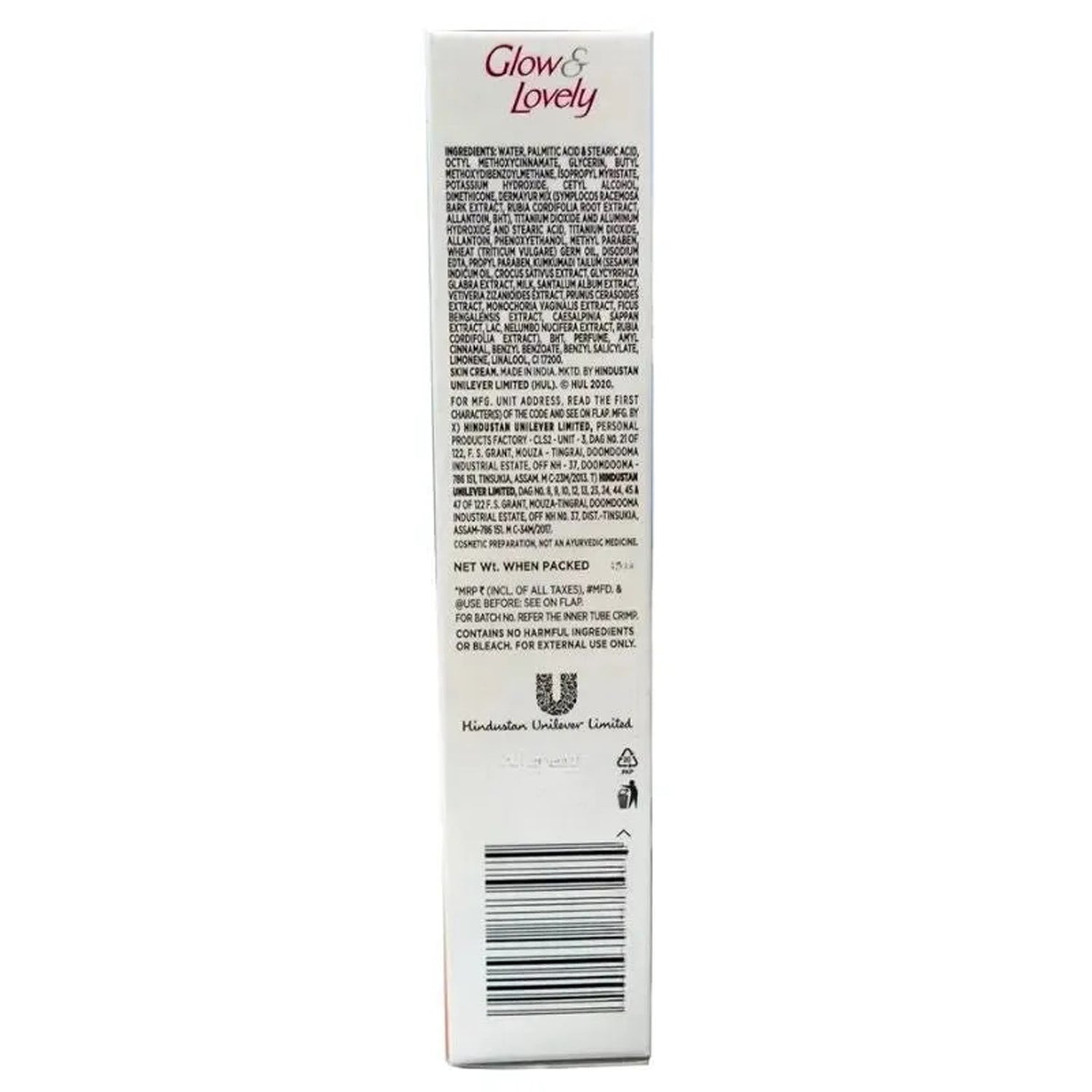 Fair & Lovely Glow & Lovely Ayurvedic Care+ Natural Glow Cream 50G