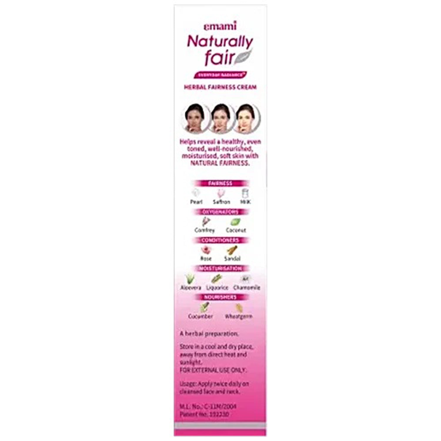 Emami Naturally Fair Herbal Fairness Cream 5 Action