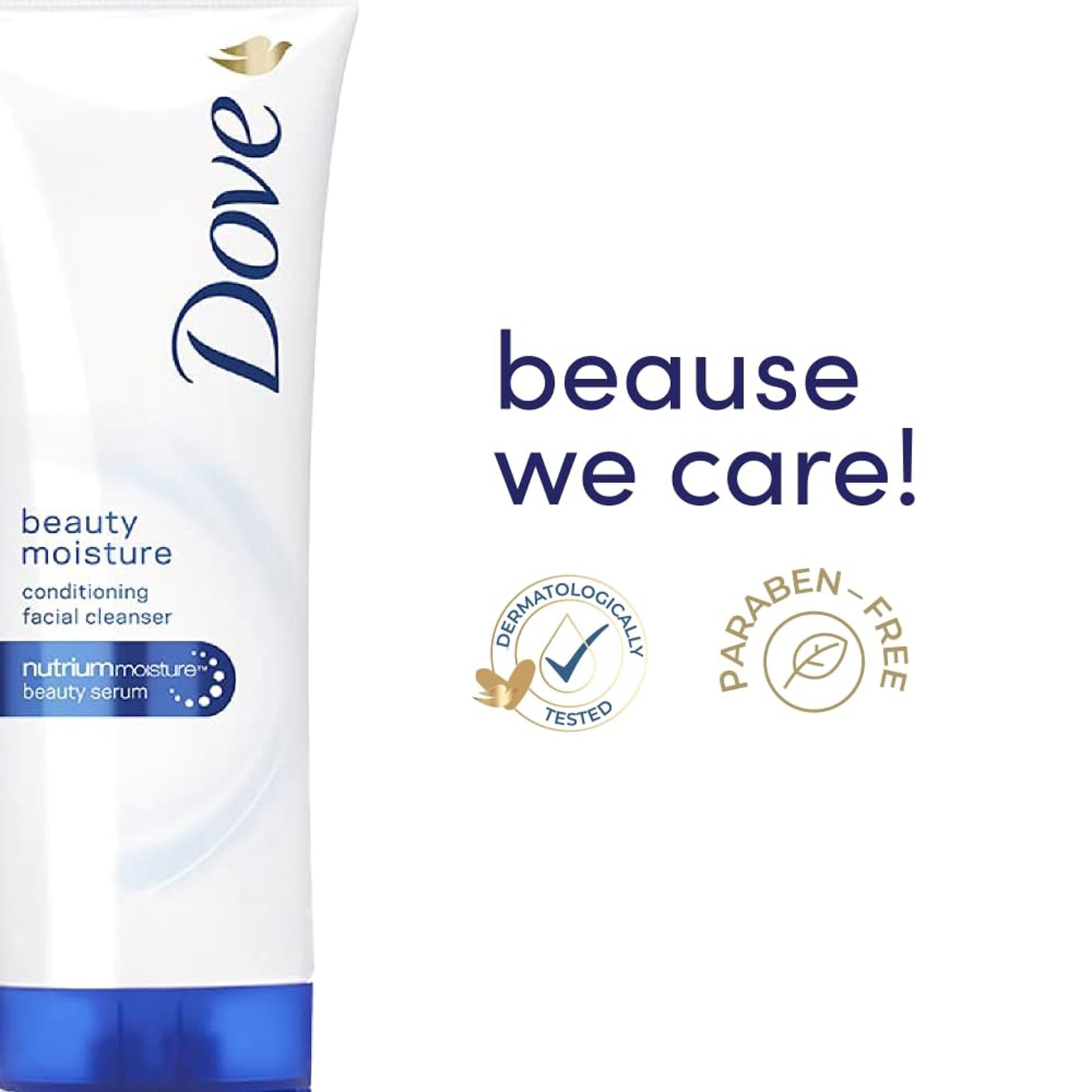 Dove Beauty Moisture Facial Cleanser Soft & Smooth Nourished Skin(50G)