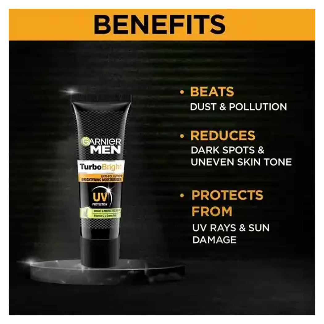 Garnier Men Turbo Bright Anti Pollution Brightening Moisturiser