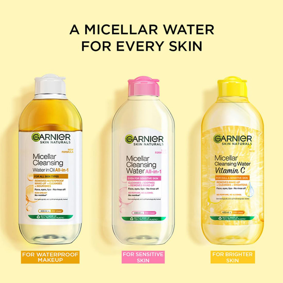 Garnier Micellar Cleansing Water In Oil All In 1 For All Skin Types
