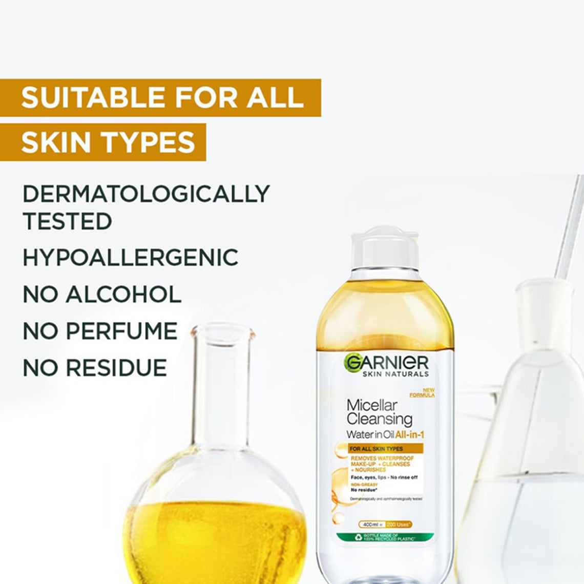 Garnier Micellar Cleansing Water In Oil All In 1 For All Skin Types