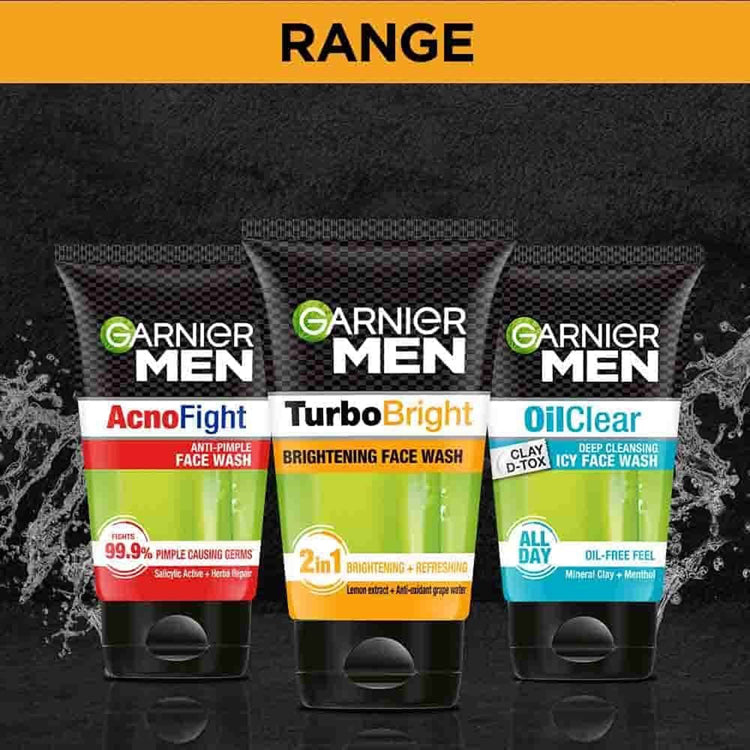 Garnier Men Turbo Bright Brightening Face Wash 100G
