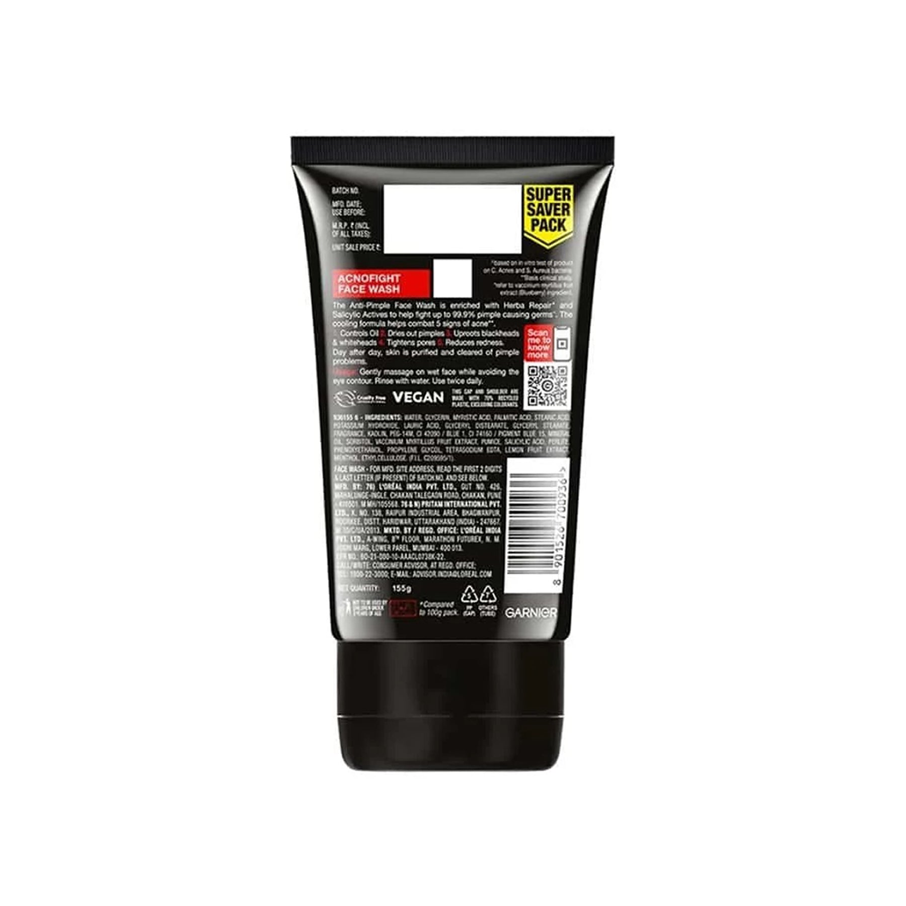 Garnier Men Acno Fight Anti Pimple Face Wash