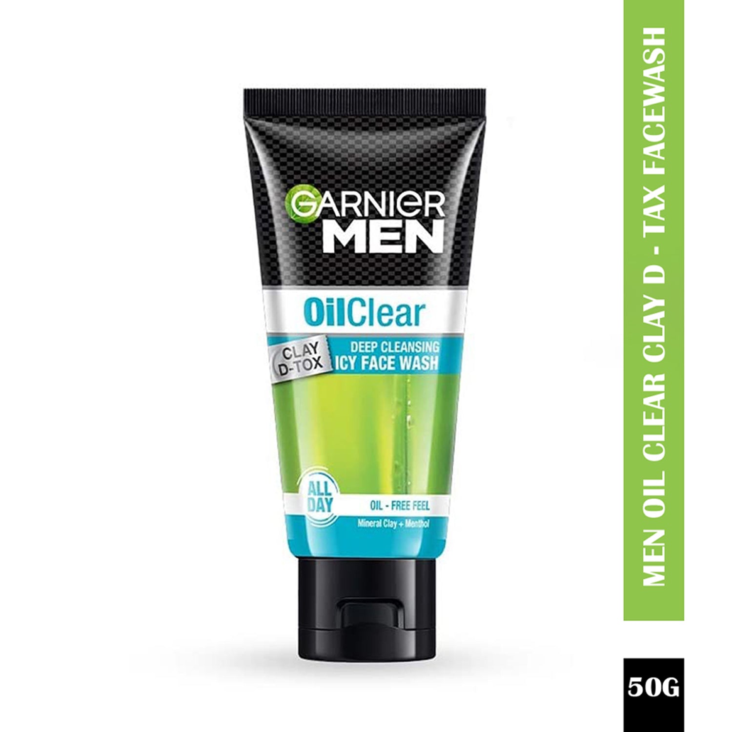 Garnier Men Oil Clear Clay D - Tox Facewash