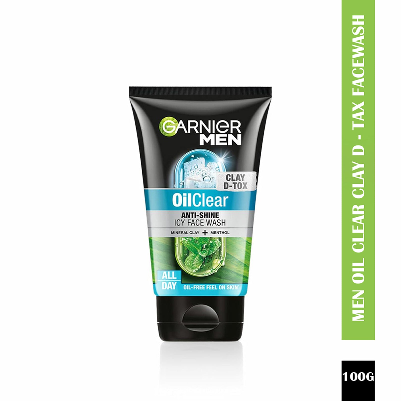 Garnier Men Oil Clear Clay D - Tox Facewash