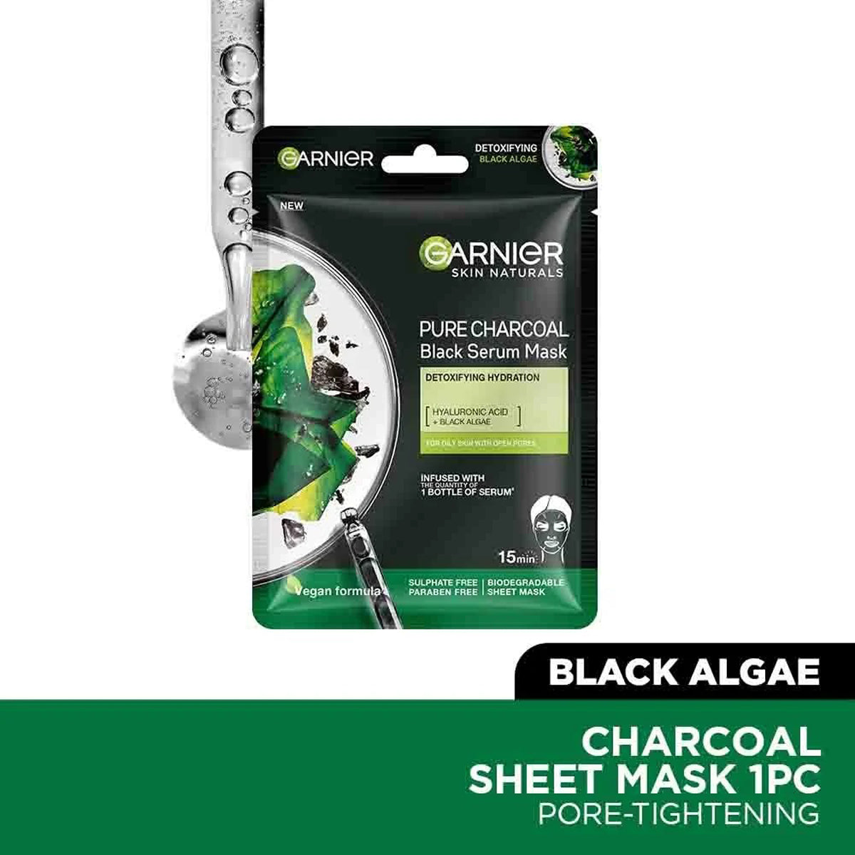 Garnier Charcoal Serum Sheet Mask 28G
