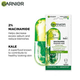Garnier 5 Min Purifying Ampoule Mask For Oily Skin 2Per Niacinamide & Kale 15G