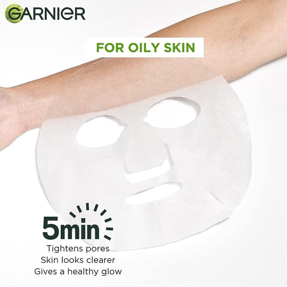 Garnier 5 Min Purifying Ampoule Mask For Oily Skin 2Per Niacinamide & Kale 15G