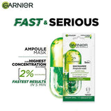 Garnier 5 Min Purifying Ampoule Mask For Oily Skin 2Per Niacinamide & Kale 15G