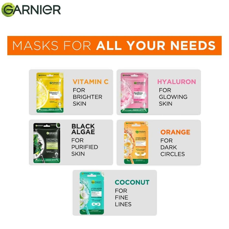 Garnier Hydra Bomb Eye Serum Mask - Orange