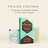 Honeybee Facial Wax Strips Aloe Vera For Sensitive Skin