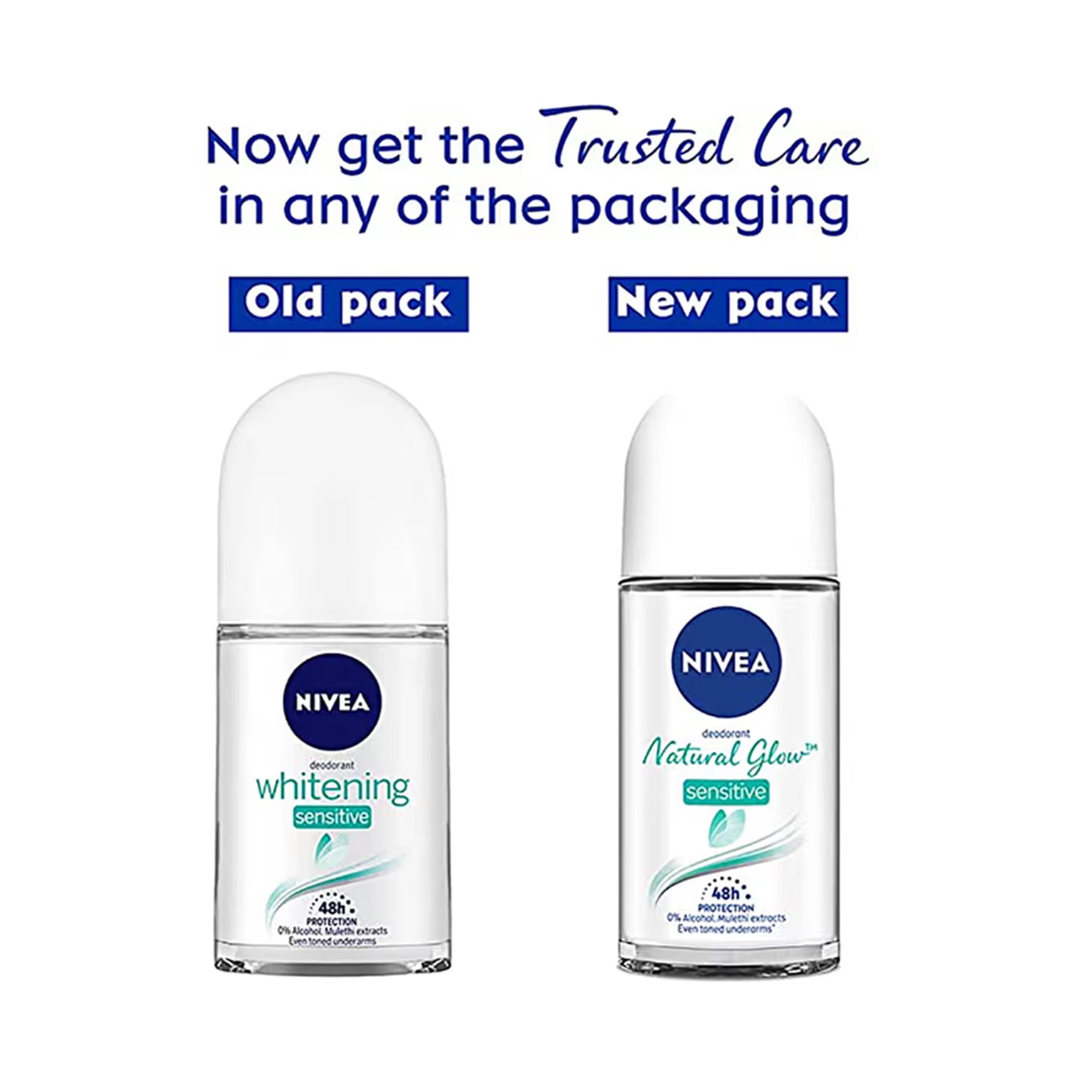 Nivea Natural Glow Sensitive Deodorant Roll On 50Ml
