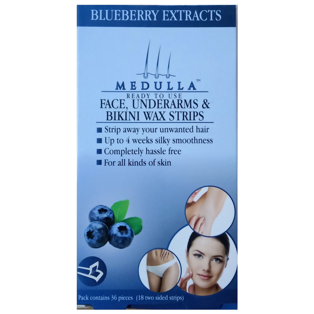 Medulla Face Underarms Bikini Wax Strips 36Pcs