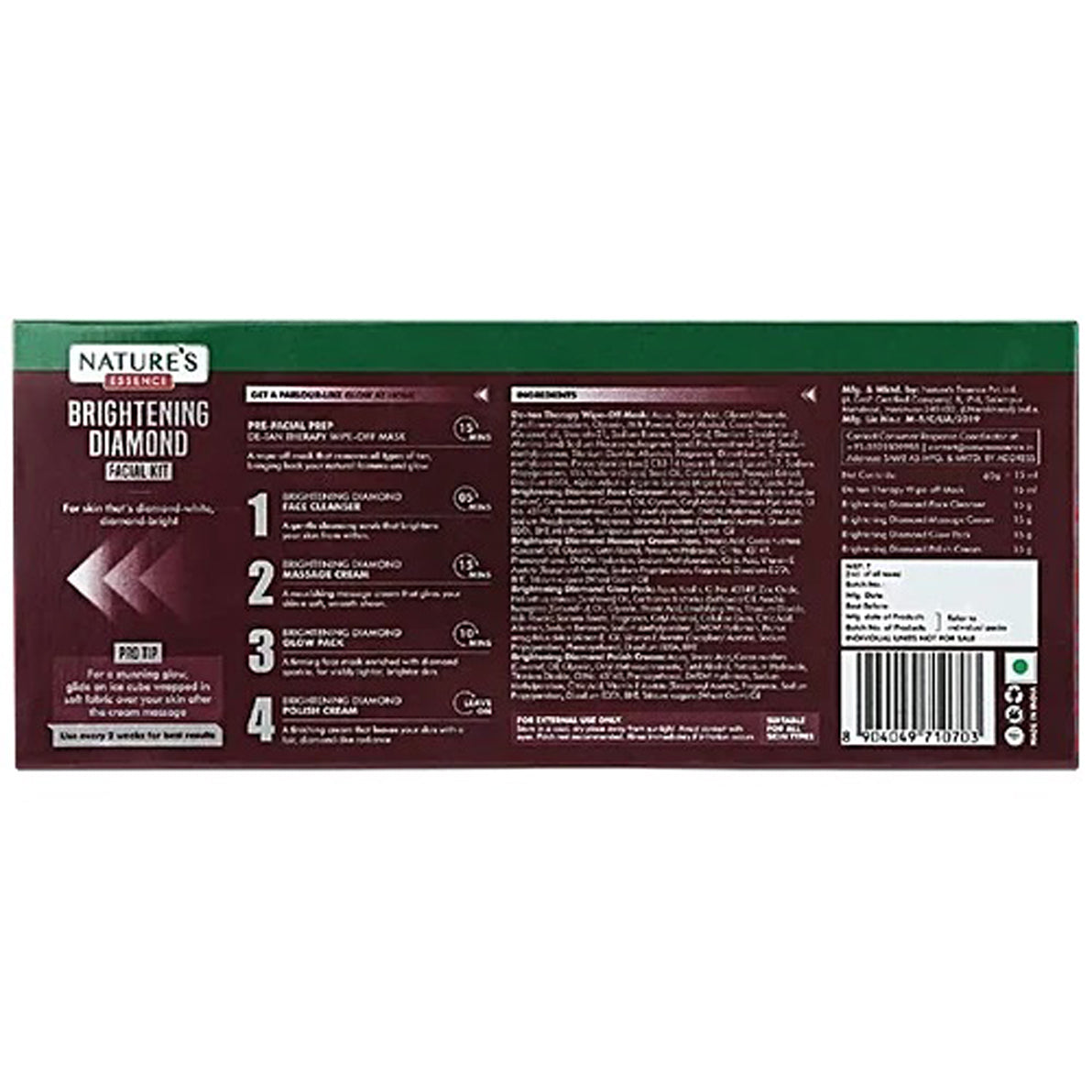 Natures Brightening Diamond Facial Kit