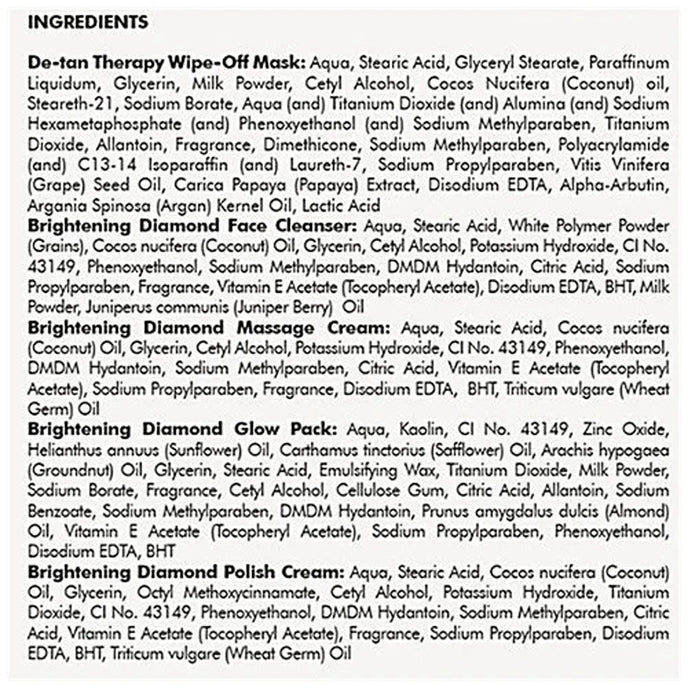 Natures Brightening Diamond Facial Kit
