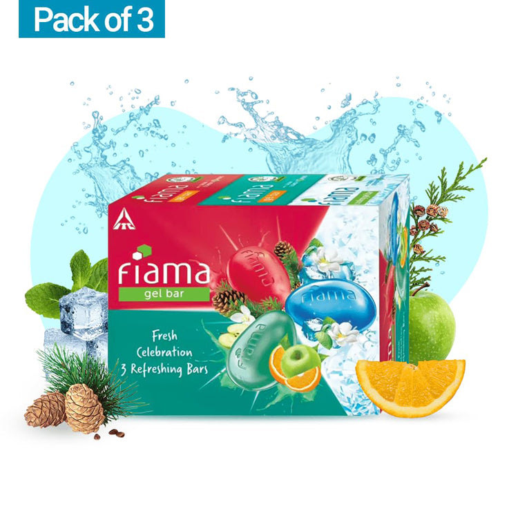 Fiama Celebration Gel Bar Family Pack Of 3