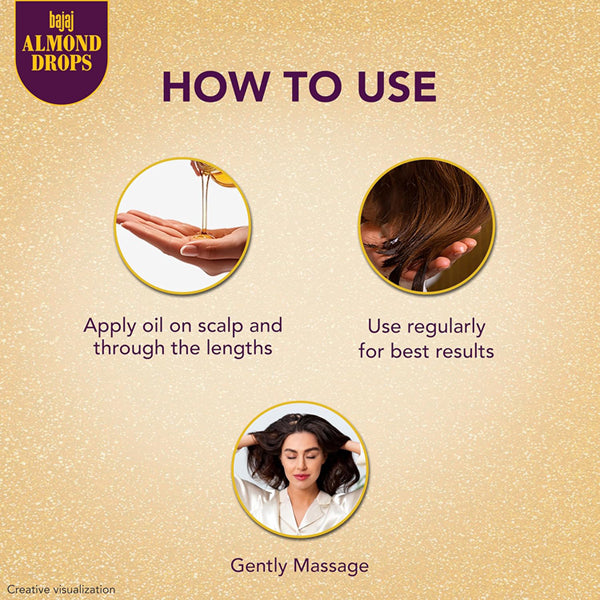 Bajaj Almond Drops Non Sticky Hair Oil