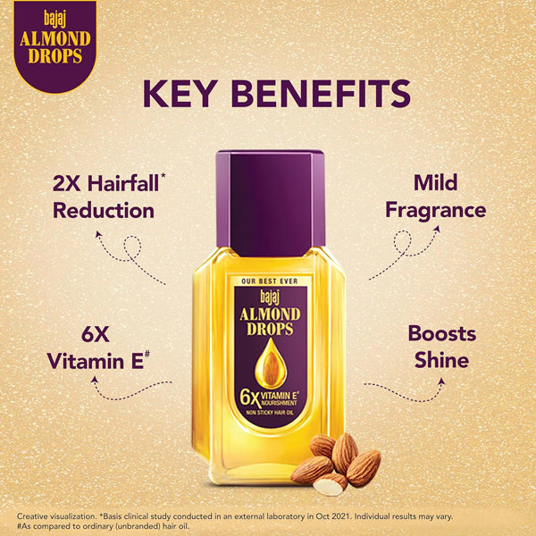 Bajaj Almond Drops Non Sticky Hair Oil