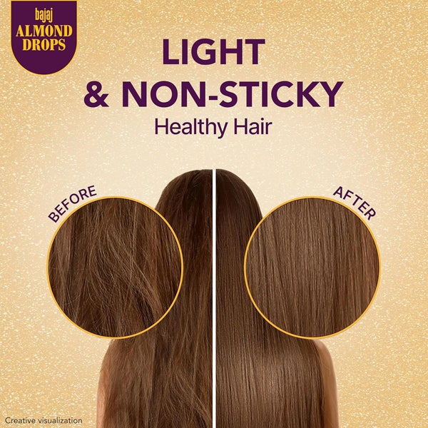 Bajaj Almond Drops Non Sticky Hair Oil