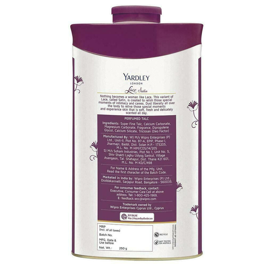 Yardley Perfumed Talc 250G