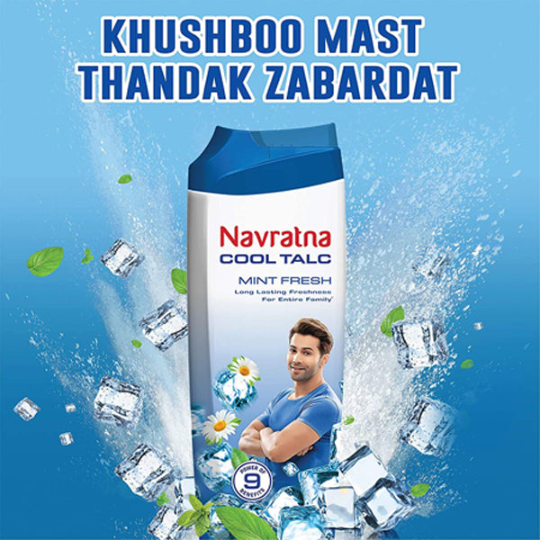 Navratna Cool Talc Mint Fresh