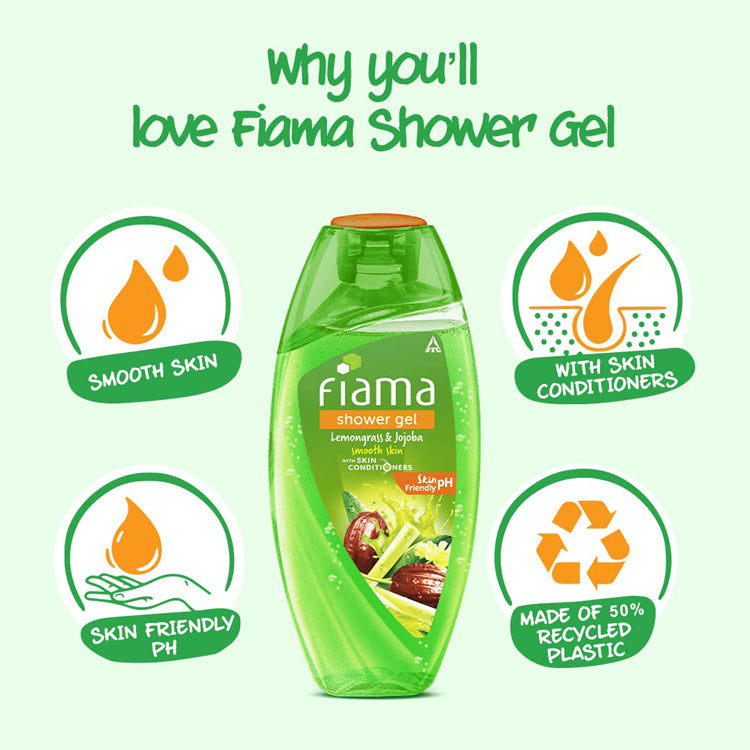 Fiama Shower Gel Lemongrass & Jojoba Smooth Skin Contitioners