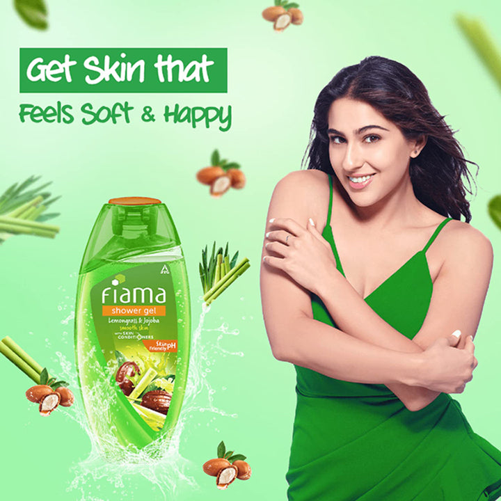 Fiama Shower Gel Lemongrass & Jojoba Smooth Skin Contitioners