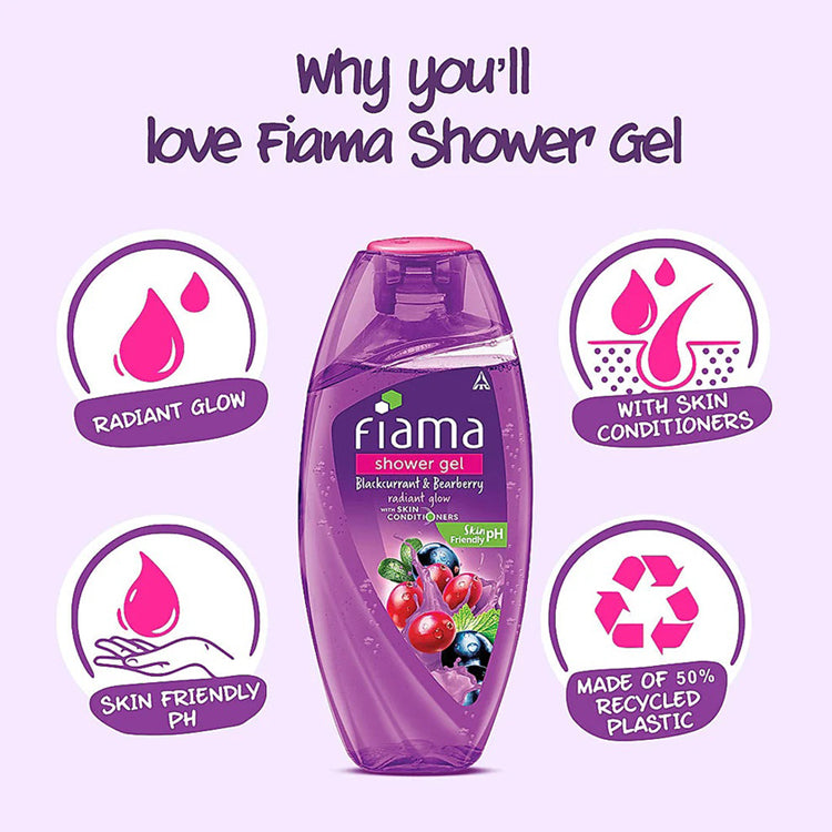 Fiama Shower Gel Blackcurrant & Bearberry Radiant Glow Conditioners
