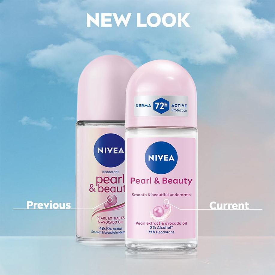 Nivea Pearl & Beauty Deodorant Roll On 50Ml
