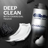 Gillette Shaving Foam With Charcoal 196G