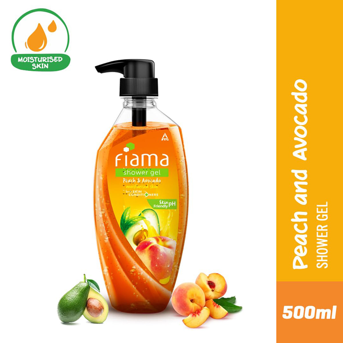 Fiama Shower Gel Peach & Avocado Moisturised Conditioners 500Ml