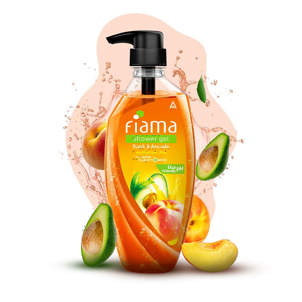 Fiama Shower Gel Peach & Avocado Moisturised Conditioners 500Ml