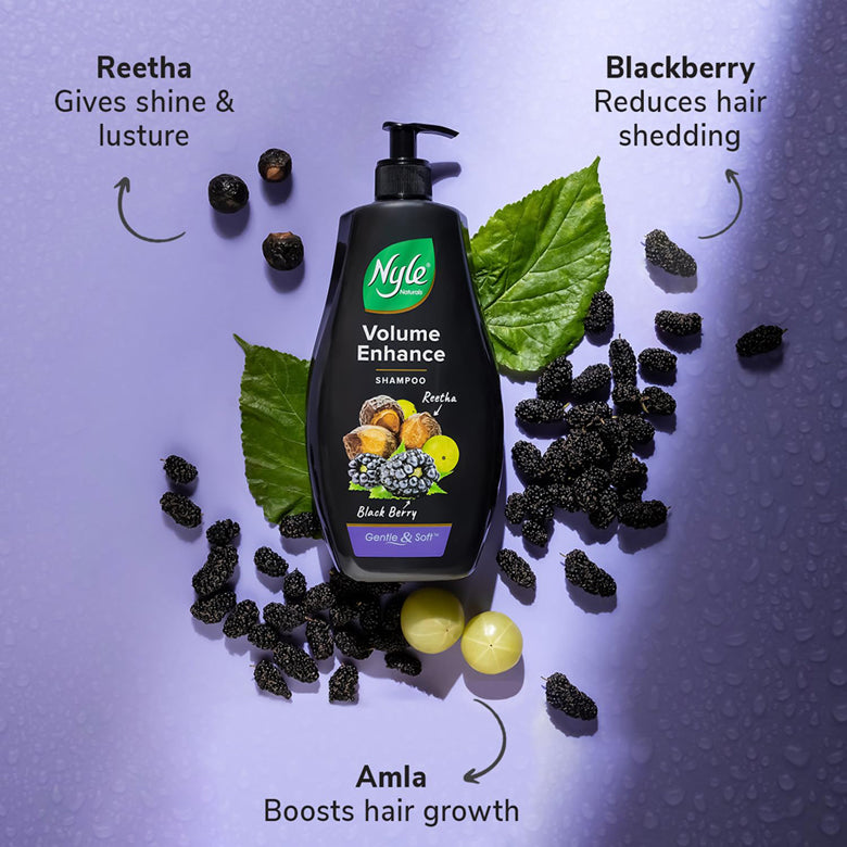 Nyle Volume Enhance Shampoo Reetha Black Berry