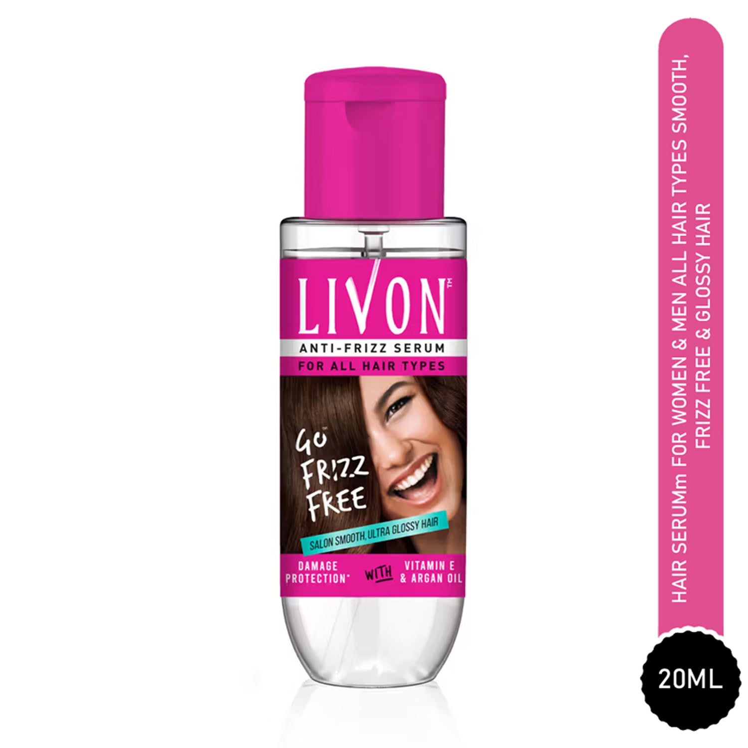 Livon Hair Serum For Women & Men All Hair Types Smooth, Frizz Free & Glossy Hair