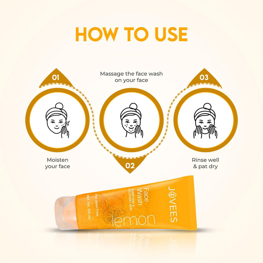 Jovees Lemon Face Wash Purifying & Glowing Skin