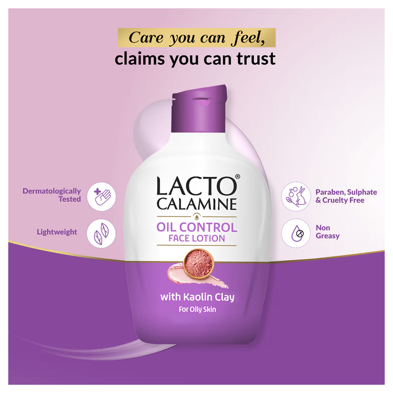 Lacto Calamine Face & Body Lotion Moisturizer For Oily Skin- Kaolin Clay & Glycerin Extracts